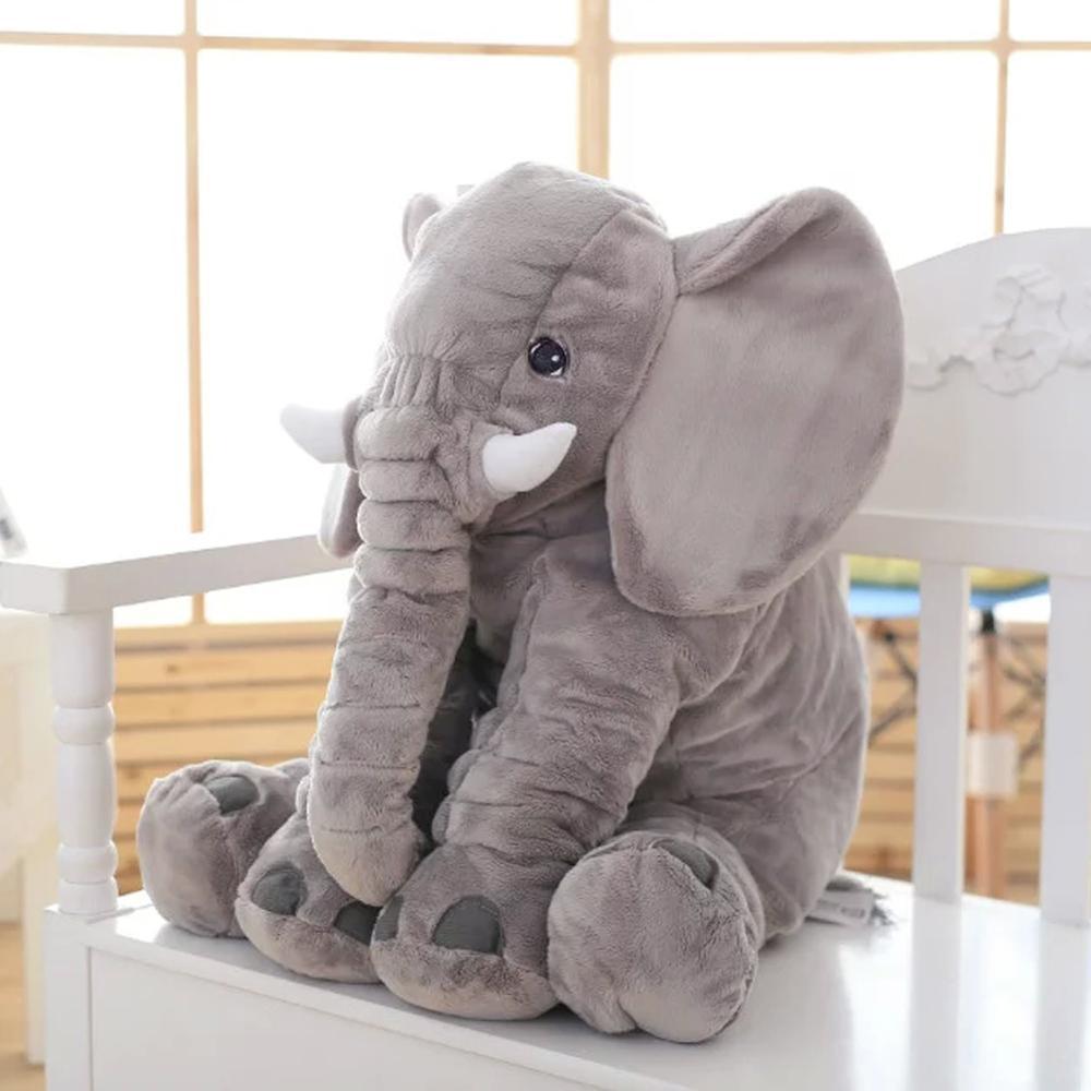 Lovely 40cm/60cm Infant Plush Elephant Soft Appease Elephant Playmate Calm Doll Baby Toy Elephant Pillow Plush Toys Stuffed Doll