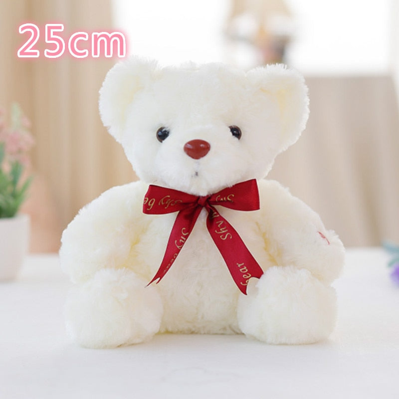 Luminous 25/30/50cm Creative Light Up LED Colorful Glowing Teddy Bear Stuffed Animal Plush Toy Christmas Gift for Kid