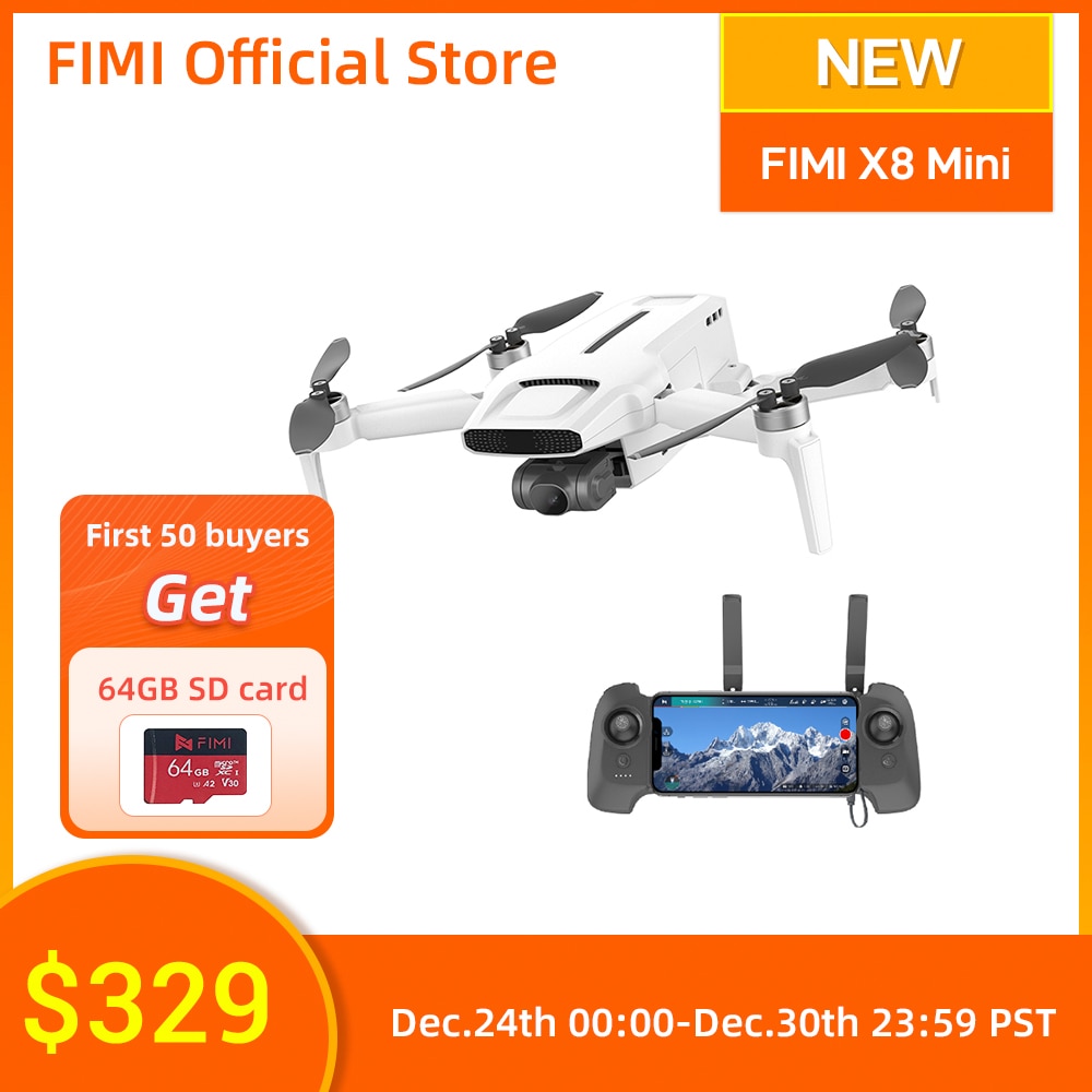 FIMI X8 Mini Drone professional 4k drone camera Quadcopter mini drone with remote control under 250g drone gps 8km little drone