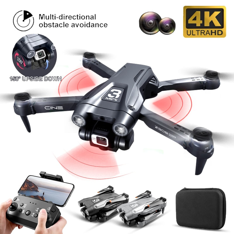 2022 NEW Z908 Pro Drone 4K HD Professional ESC Dual Camera Optical Flow Localization 2.4G WIFi Obstacle Avoidance Quadcopter Toy