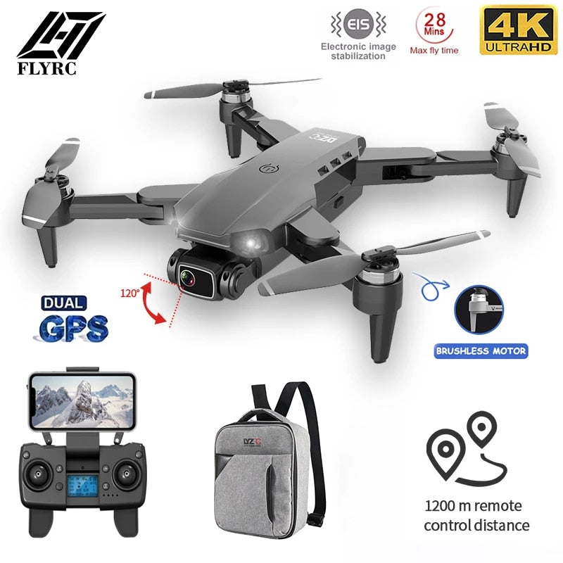 L900 PRO GPS Drone 4K HD Professional Dual Camera Aerial Stabilization Brushless Motor Foldable Quadcopter Helicopter RC 1200M