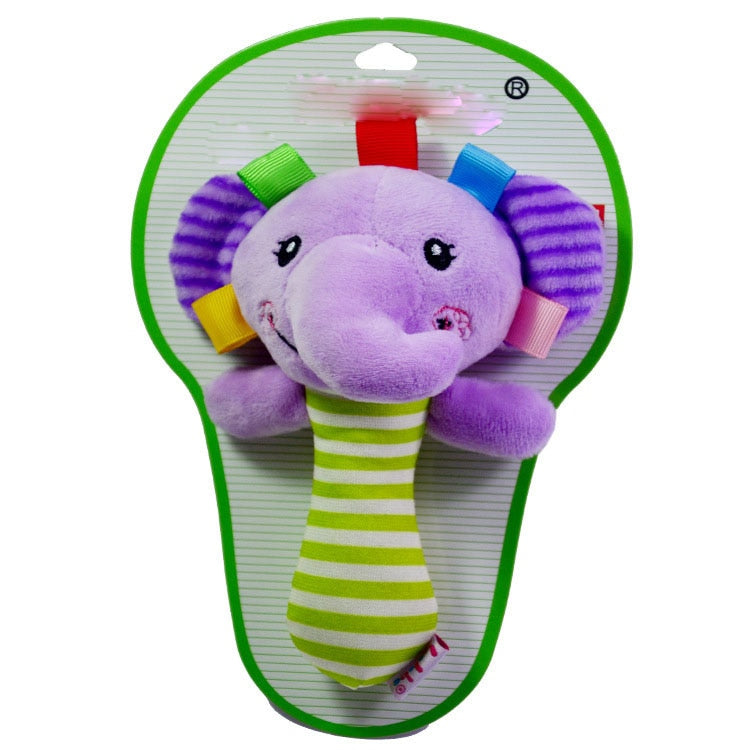 cute Baby Crib Stroller Toy Rabbit Bunny Bear Soft Plush infant Doll Mobile Bed Pram kid Animal Hanging Ring Ring Color Random