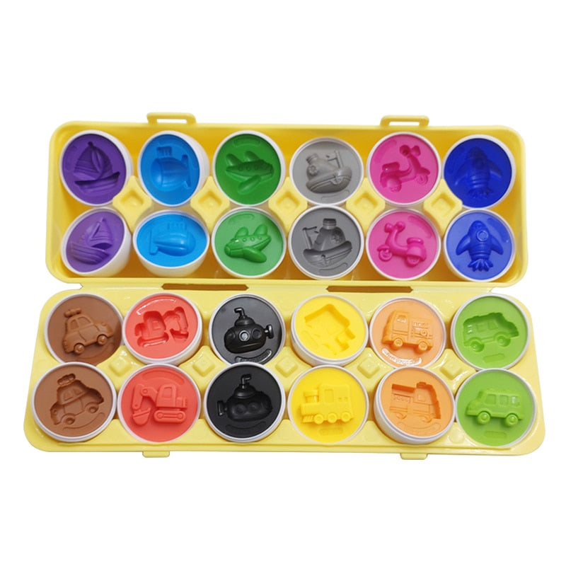 Baby Montessori Toys Egg Puzzle Games Kids Toys Color Shape Matching Eggs Educational Toys for Children 0-3 Years Old Boys Girls