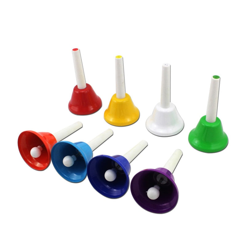 Montessori Musical Material Rhythm Music Toys Metal Montessori Bells Instrument Teaching Aids  Learning Educational Toys L1364H