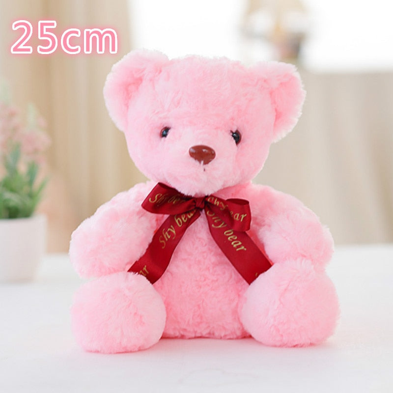 Luminous 25/30/50cm Creative Light Up LED Colorful Glowing Teddy Bear Stuffed Animal Plush Toy Christmas Gift for Kid