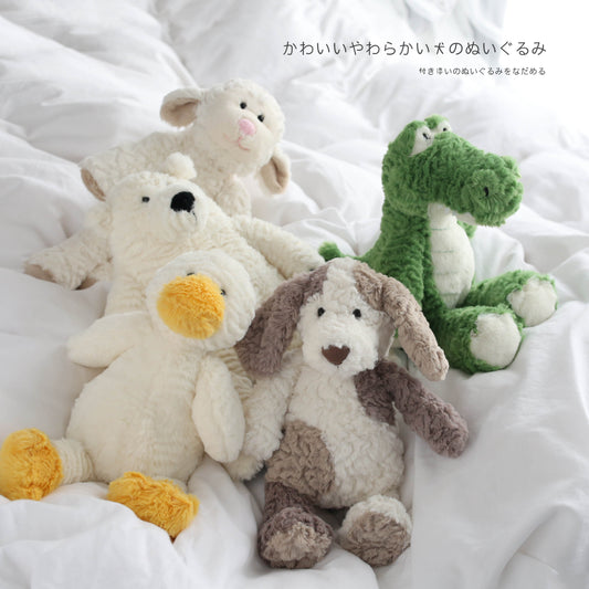 New Hot Sale Doll Dinosaur/ Lamb/Dog/Goose/Duc Plush Toy High Quality Appease Doll Soft Sleeping Accompany Gift For Newborn Kids