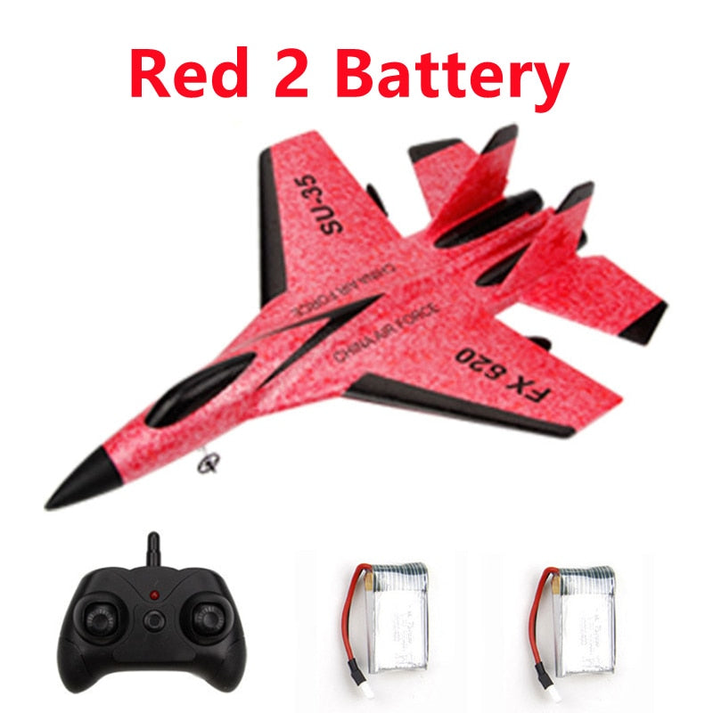 FX620 SU-35 RC Remote Control Airplane 2.4G Remote Control Fighter Hobby Plane Glider Airplane EPP Foam Toys RC Plane Kids Gift