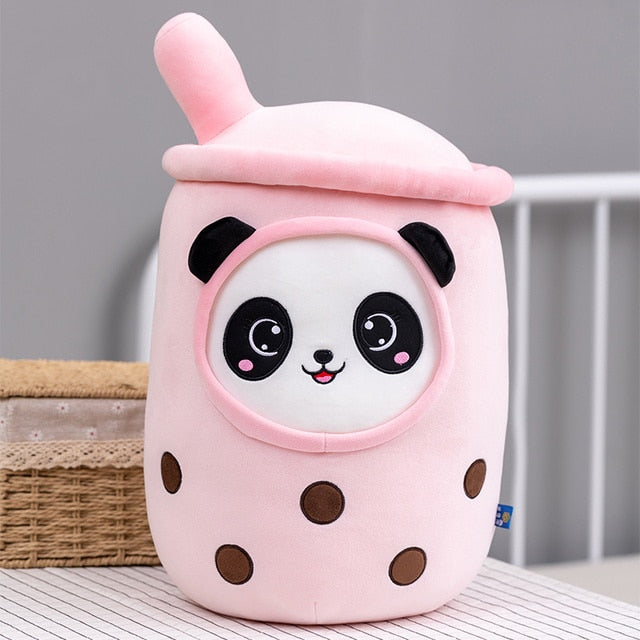 25/70cm Real-Life Bubble Tea Cup Plush Toy Pillow Stuffed Food Soft Doll Milk Tea Cup Pillow Cushion Kids Toys Birthday Gift