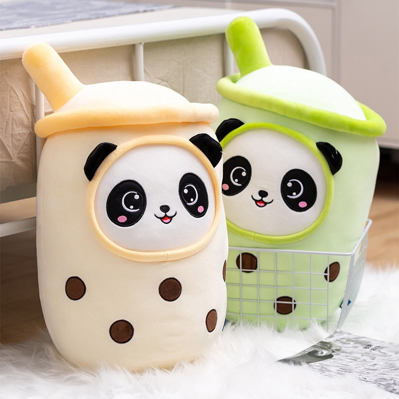 25/70cm Real-Life Bubble Tea Cup Plush Toy Pillow Stuffed Food Soft Doll Milk Tea Cup Pillow Cushion Kids Toys Birthday Gift