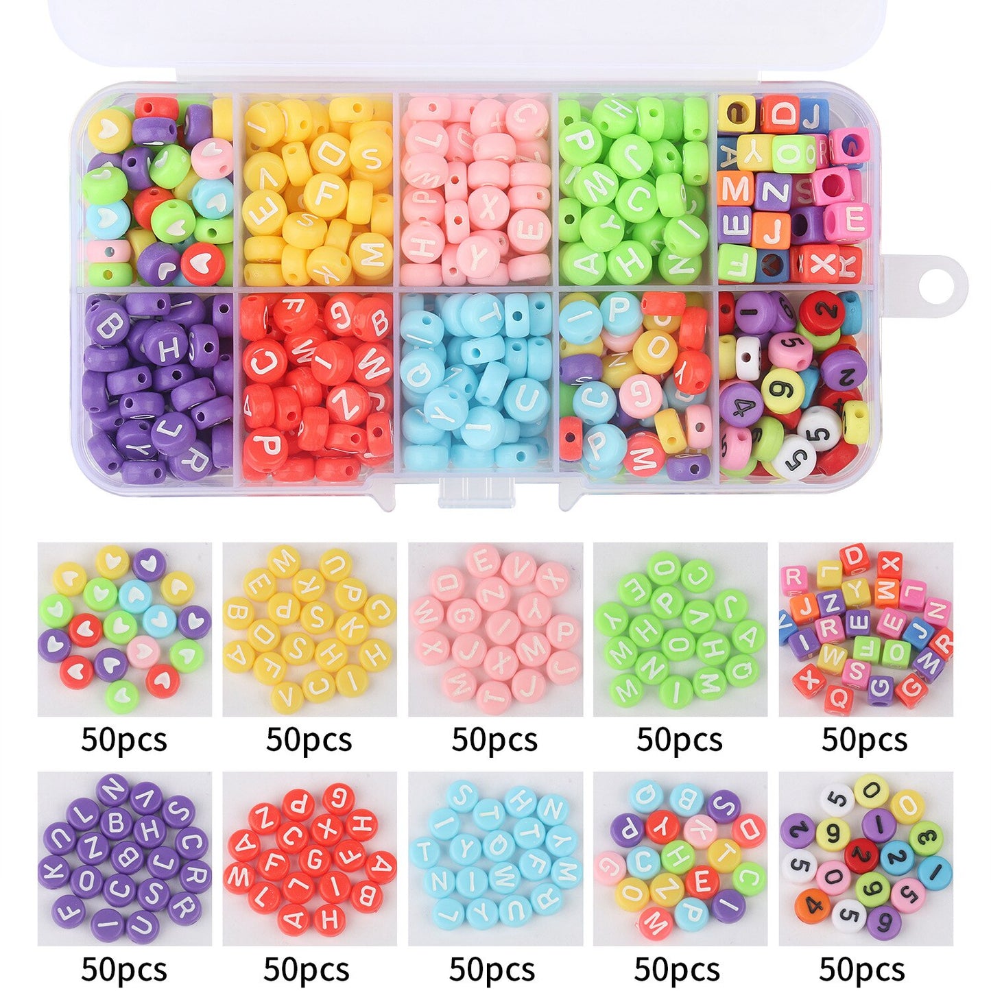 DIY Handmade Beaded Children&#39;s Toys Creative Loose Spacer Beads Making Bracelet Necklace 24 Grid Girl Jewelry Set Girl Toy Gift