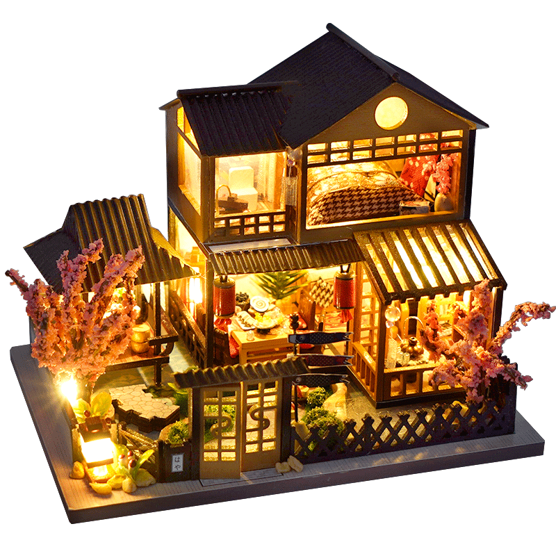 CUTEBEE Doll House Miniature DIY Dollhouse With Furnitures Wooden House Casa Diorama Toys For Children Birthday Gift Z007