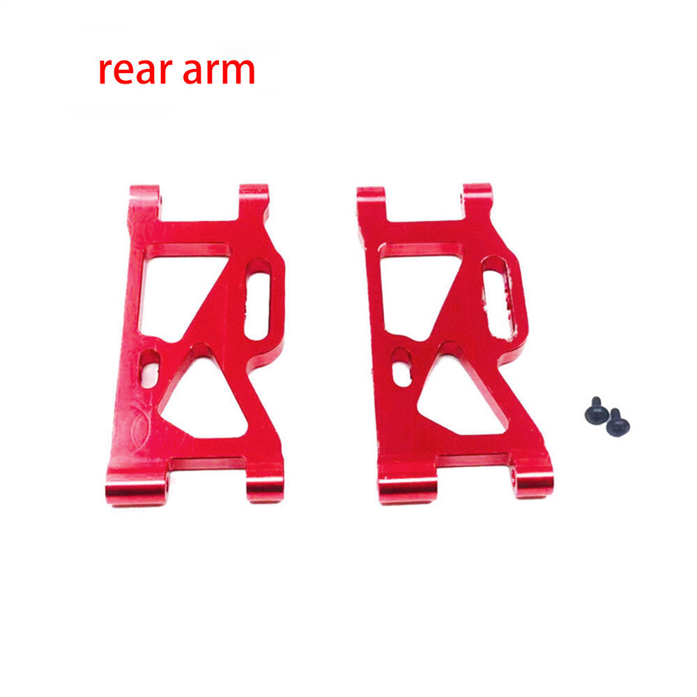 Wltoys 144001 1/14 Upgrade Metal RC Car Parts Swing Arm C Seat Connector Steering Cup Rear Wheel Seat Rod Gear Red