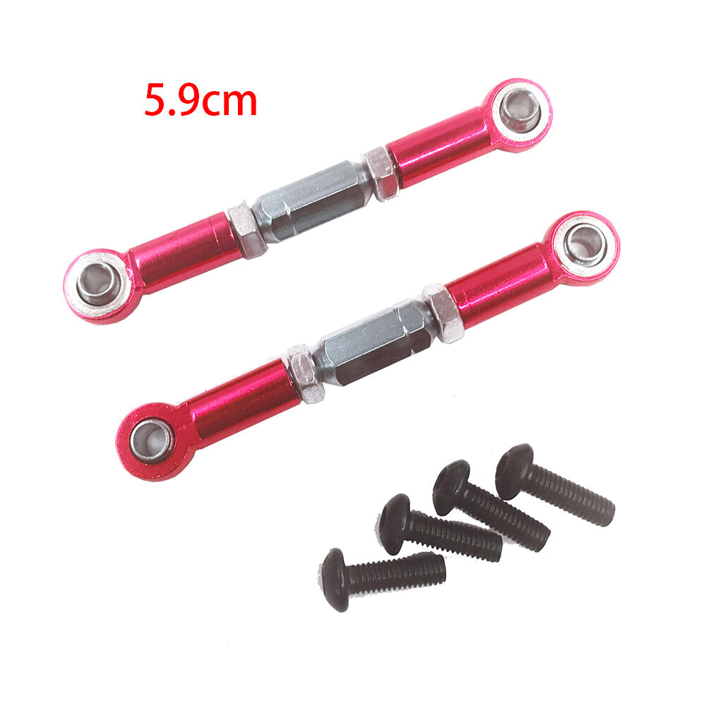 Wltoys 144001 1/14 Upgrade Metal RC Car Parts Swing Arm C Seat Connector Steering Cup Rear Wheel Seat Rod Gear Red