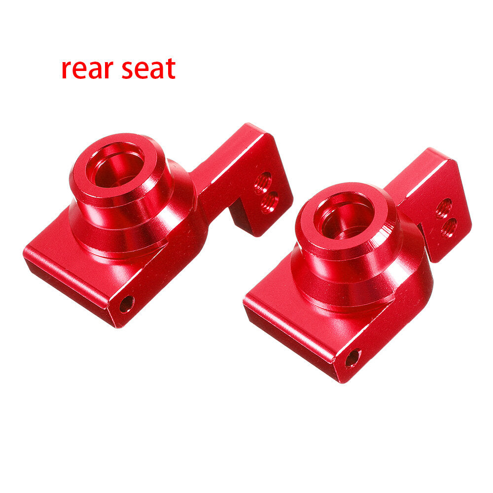 Wltoys 144001 1/14 Upgrade Metal RC Car Parts Swing Arm C Seat Connector Steering Cup Rear Wheel Seat Rod Gear Red