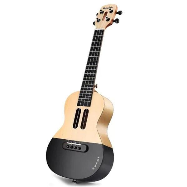 Populele U1 23 Inch 4 String Smart Ukulele with APP Controlled LED Light Bluetooth Connect  Gift