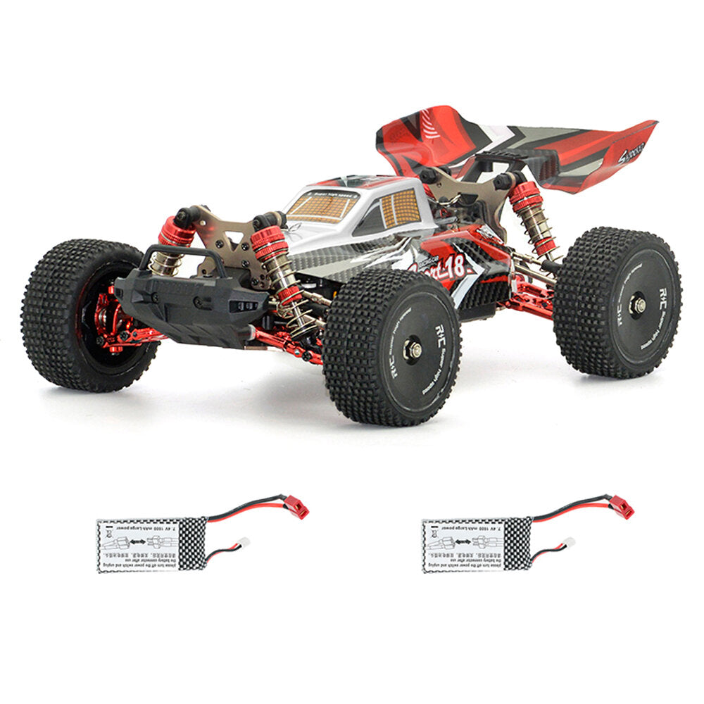 XLF F18 FLYHAL FC650 1/14 2.4G Brushless High Speed Alloy Racing RC Car Vehicle Models Two Battery Two Tires